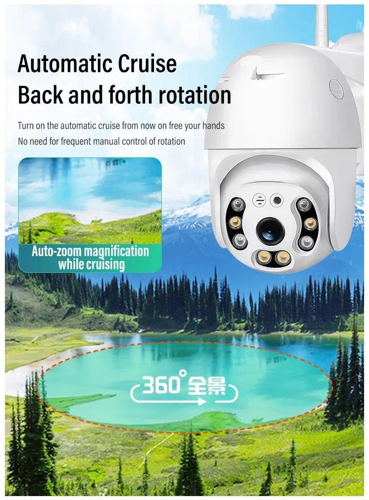 Cámara WiFi 1080P Visión Nocturna Rotación 360°-5