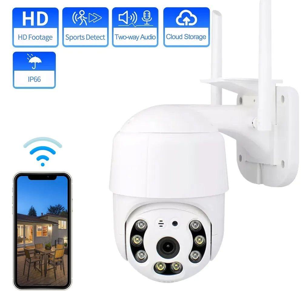 Cámara WiFi 1080P Visión Nocturna Rotación 360°-7