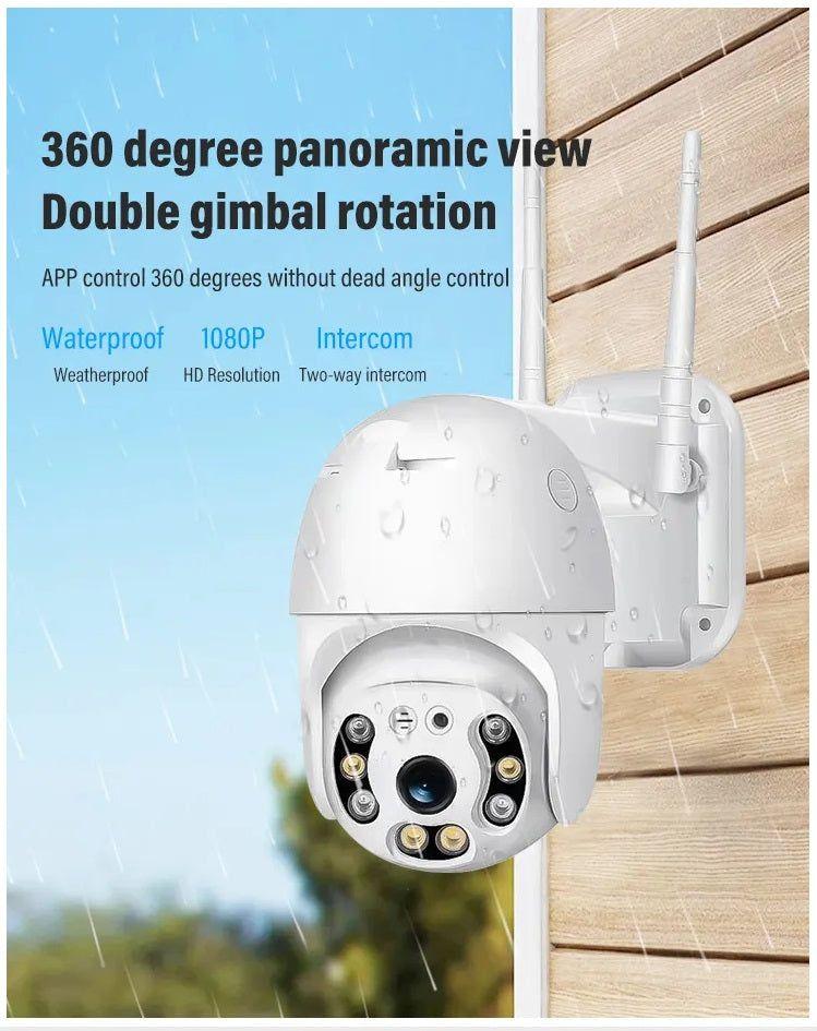 Cámara WiFi 1080P Visión Nocturna Rotación 360°-9