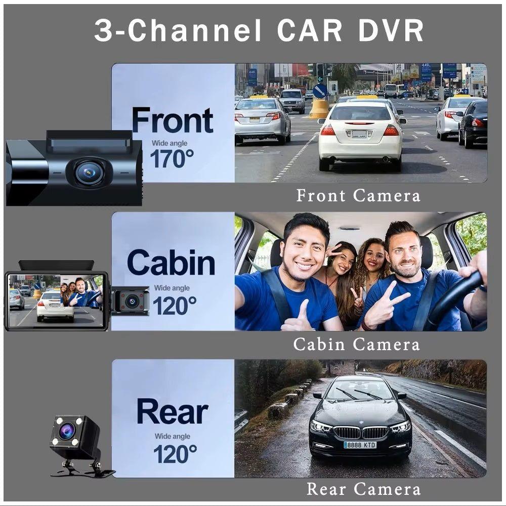 Dashcam 3 lentes 1080P con WiFi y pantalla 3?-2