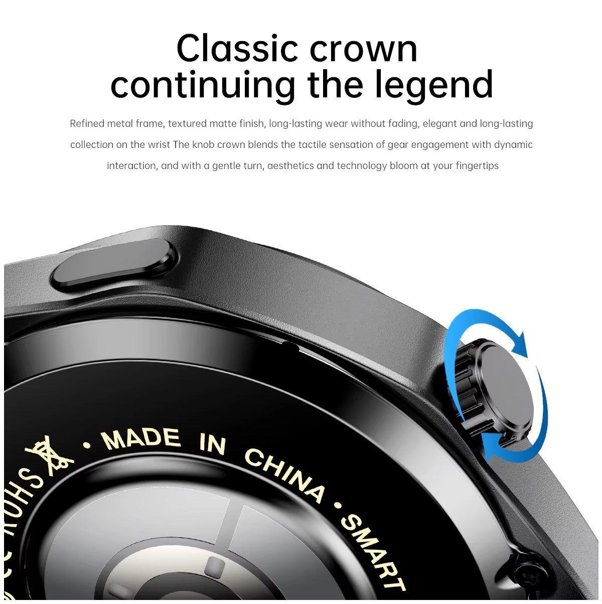 Smartwatch GT5 Pro con correas metálica y silicona-5
