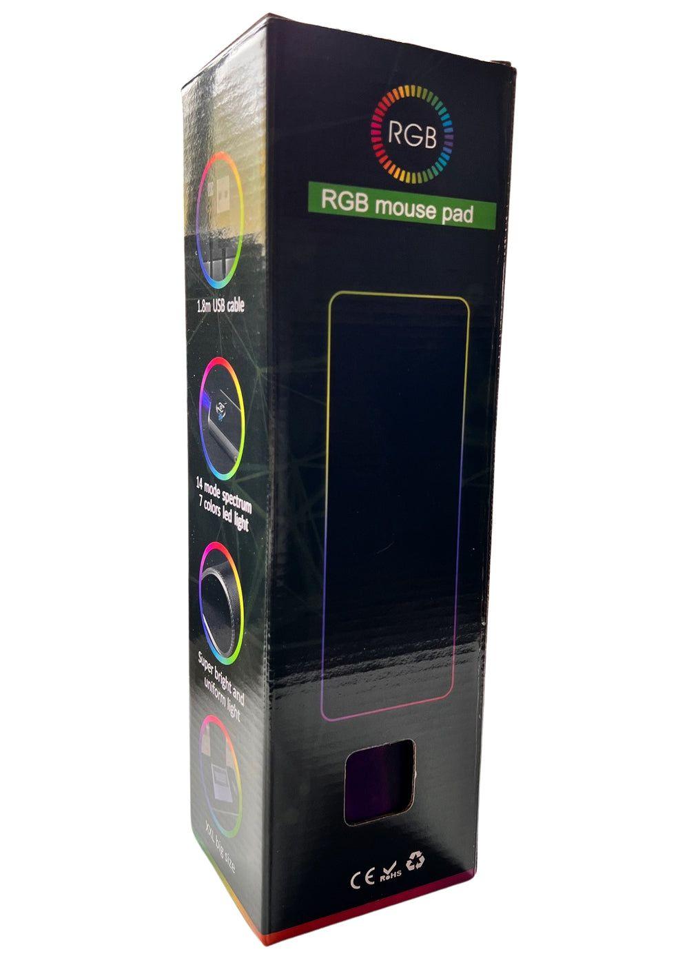 Mousepad Gamer RGB 80×30 cm – Diseño Hexágonos Azul y Morado-8