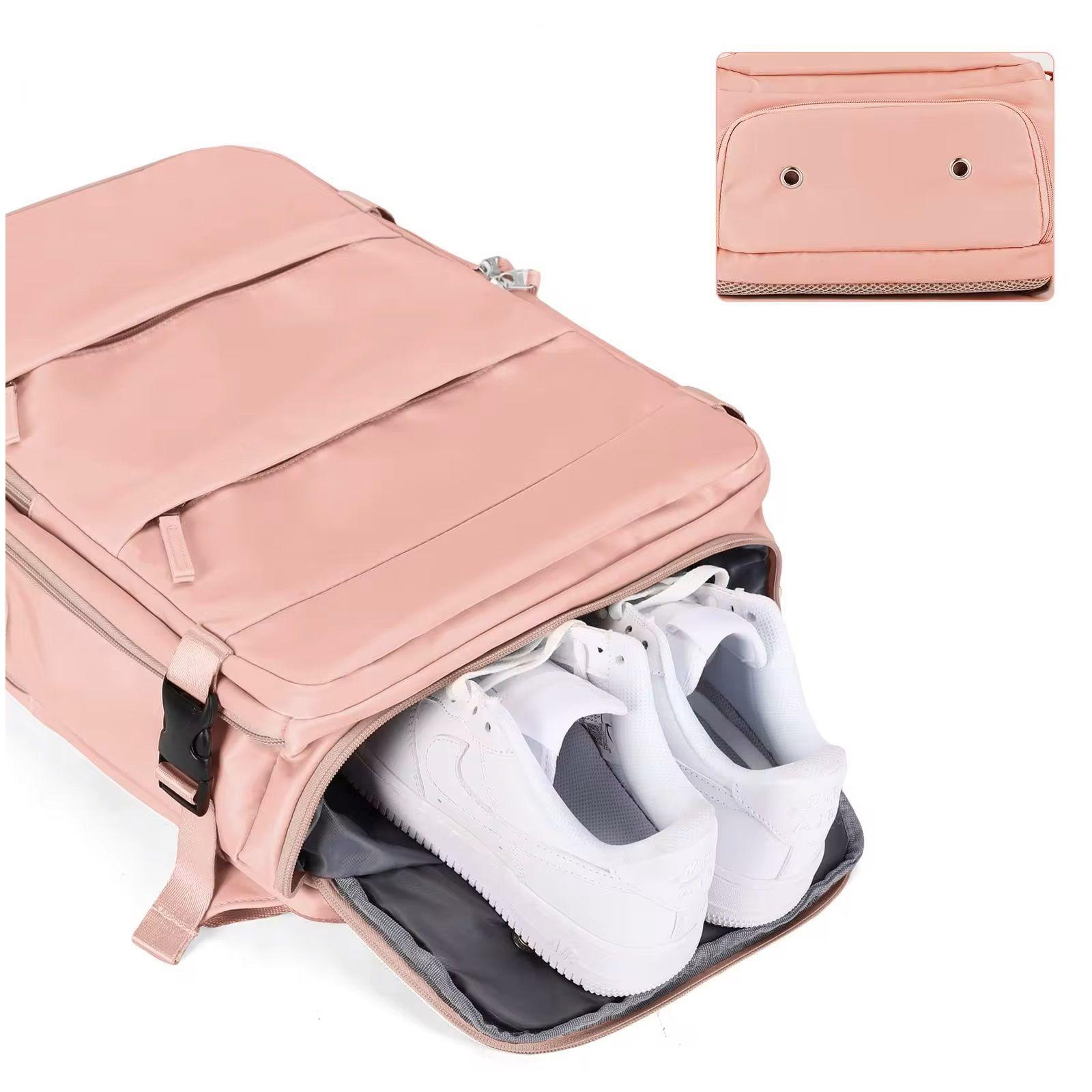 Mochila Femenina Impermeable de Gran Capacidad con Puerto USB-2