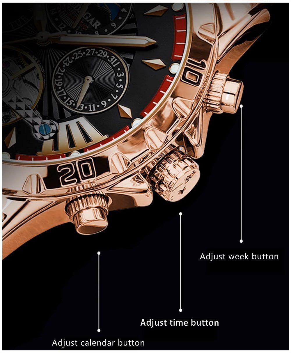Reloj automático hombre con tourbillon y calendario-6