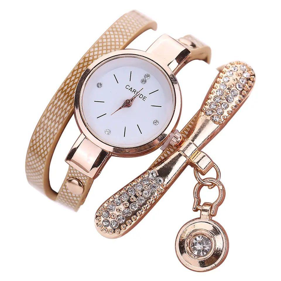 Reloj de lujo Personalizado para Mujeres con Incrustaciones y Pulsera-0