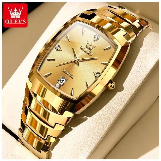 Reloj de Pulsera para Hombre Cuarzo Japonés Resistente al Agua 30M-6