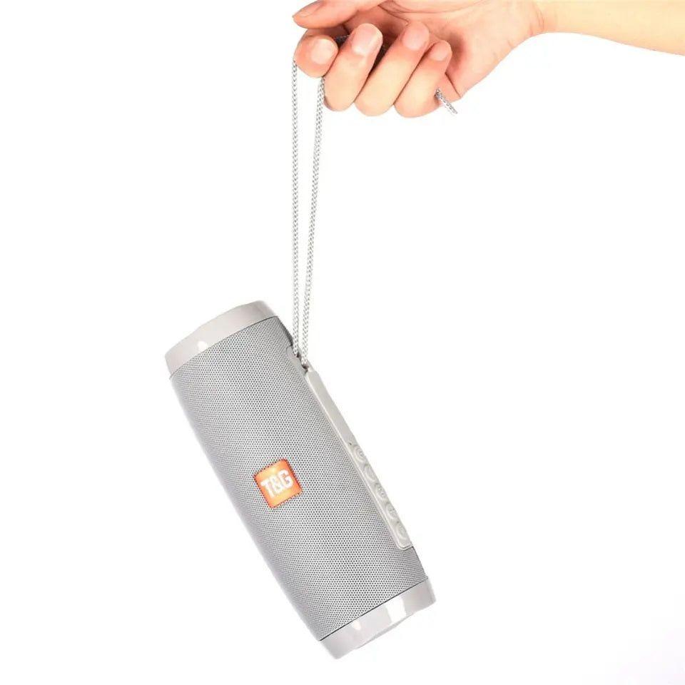 Parlante Bluetooth con Luz LED, Radio FM y USB – Blanco-3