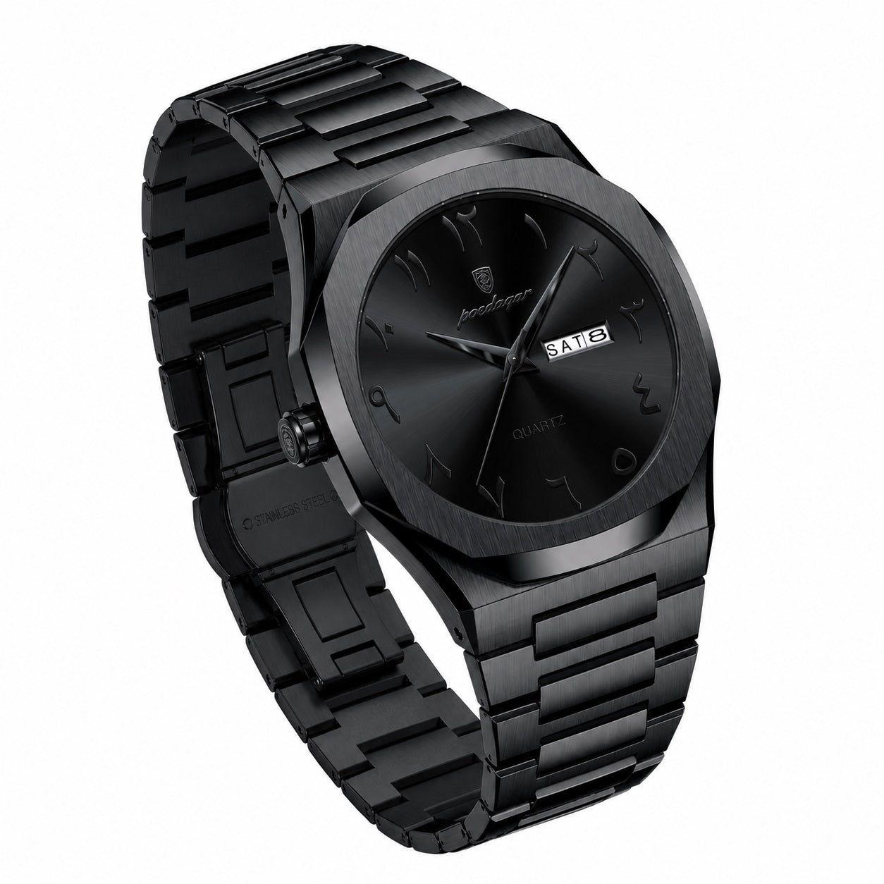 Reloj cuarzo hombre 41 mm con día y fecha-4