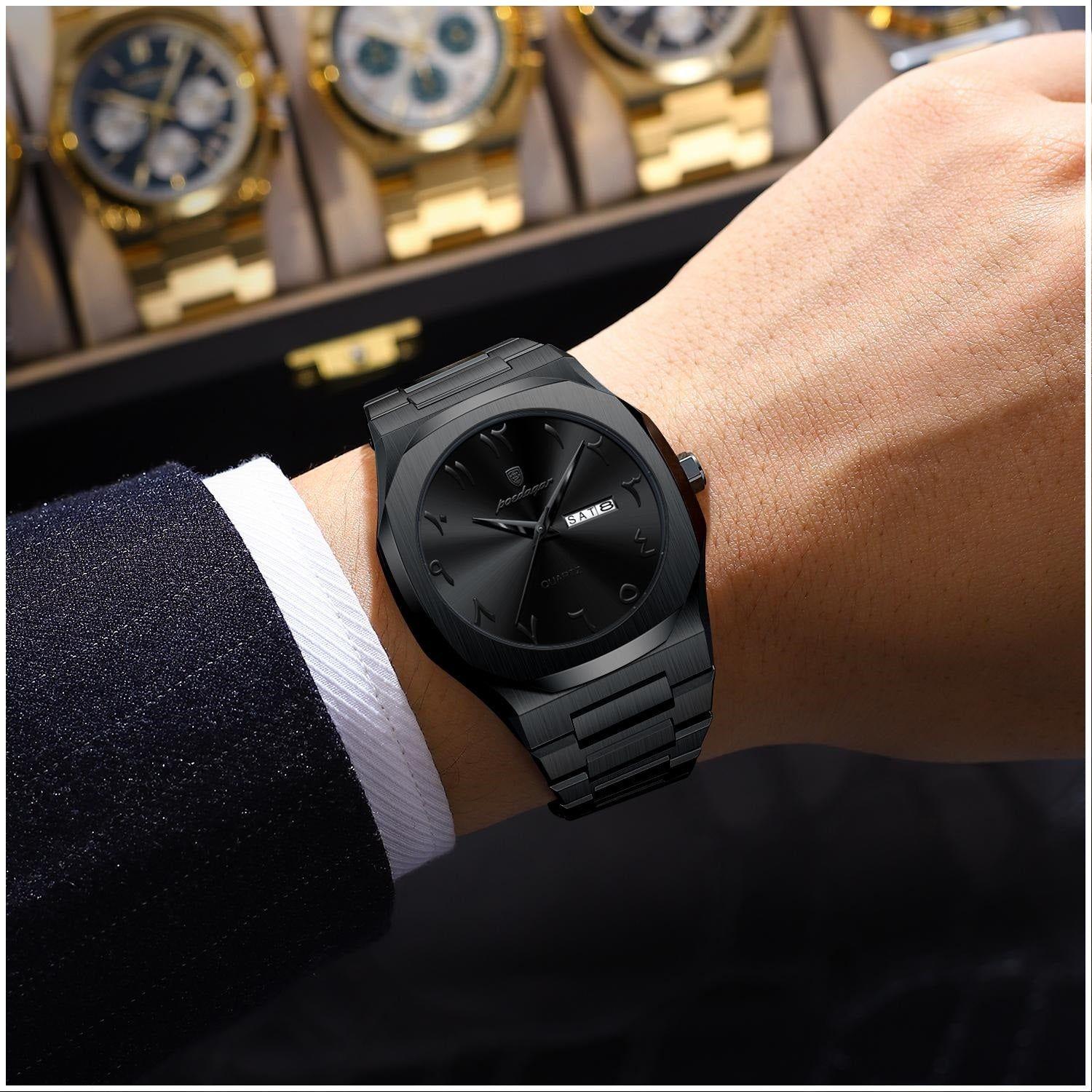 Reloj cuarzo hombre 41 mm con día y fecha-5