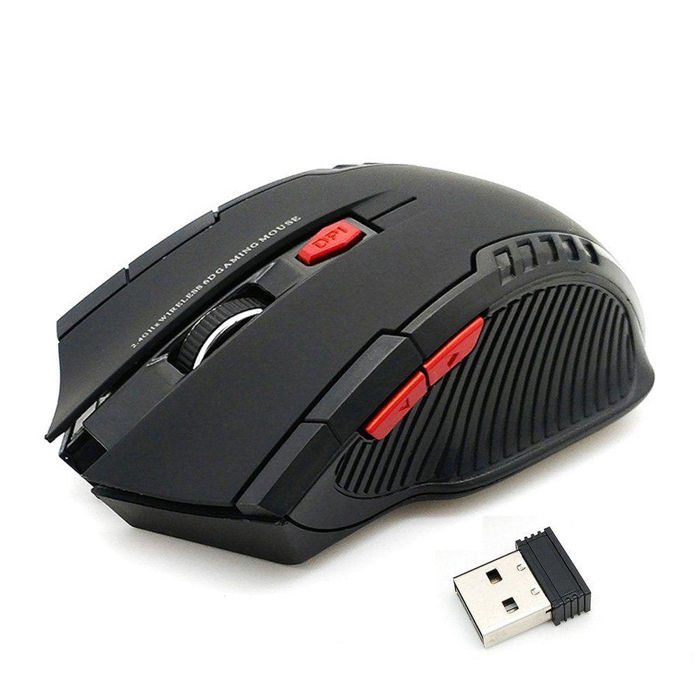 Mouse Gamer Inalámbrico 2.4 GHz 1600 DPI – Negro-2