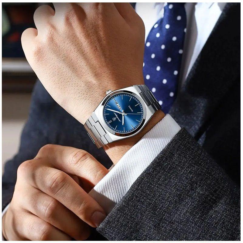 Reloj cuarzo hombre 40 mm con cristal Hardlex-7