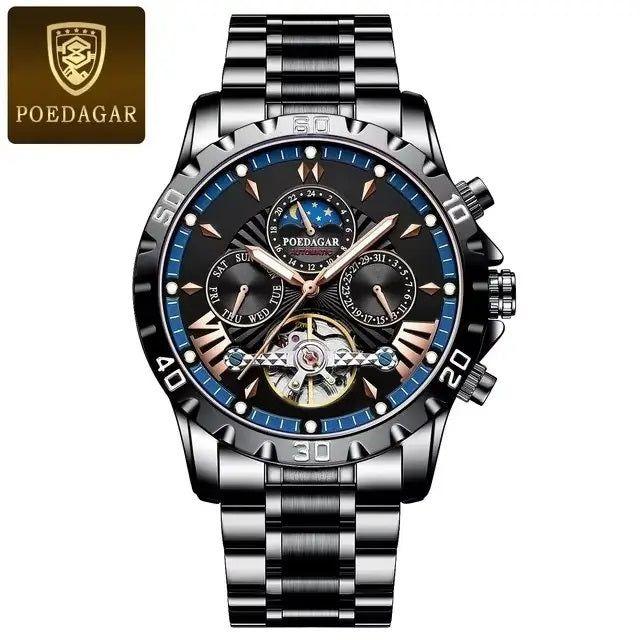 Reloj Automático Mecánico para Hombre Mecánico Impermeable 3ATM-4