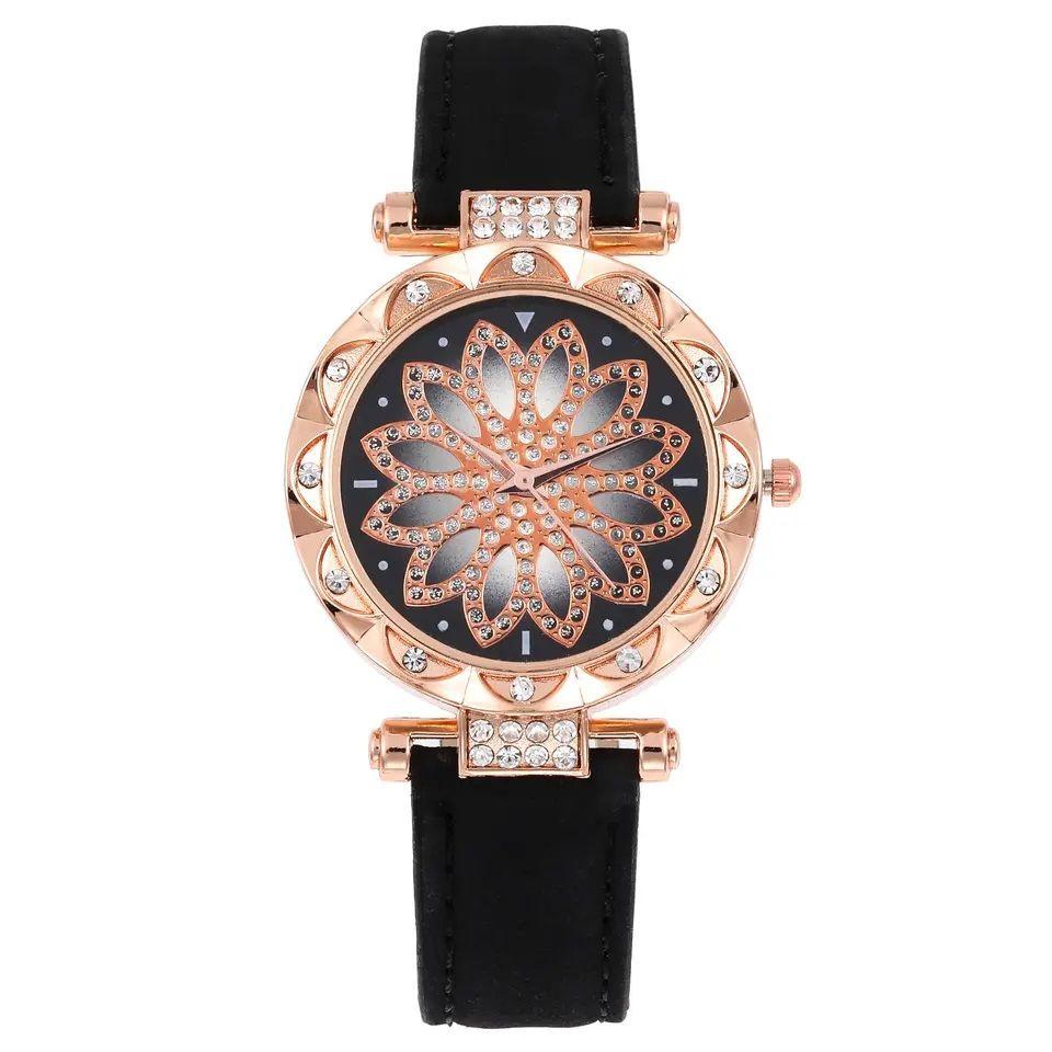 Reloj de lujo Personalizado para Mujeres con Incrustaciones y Pulsera-0