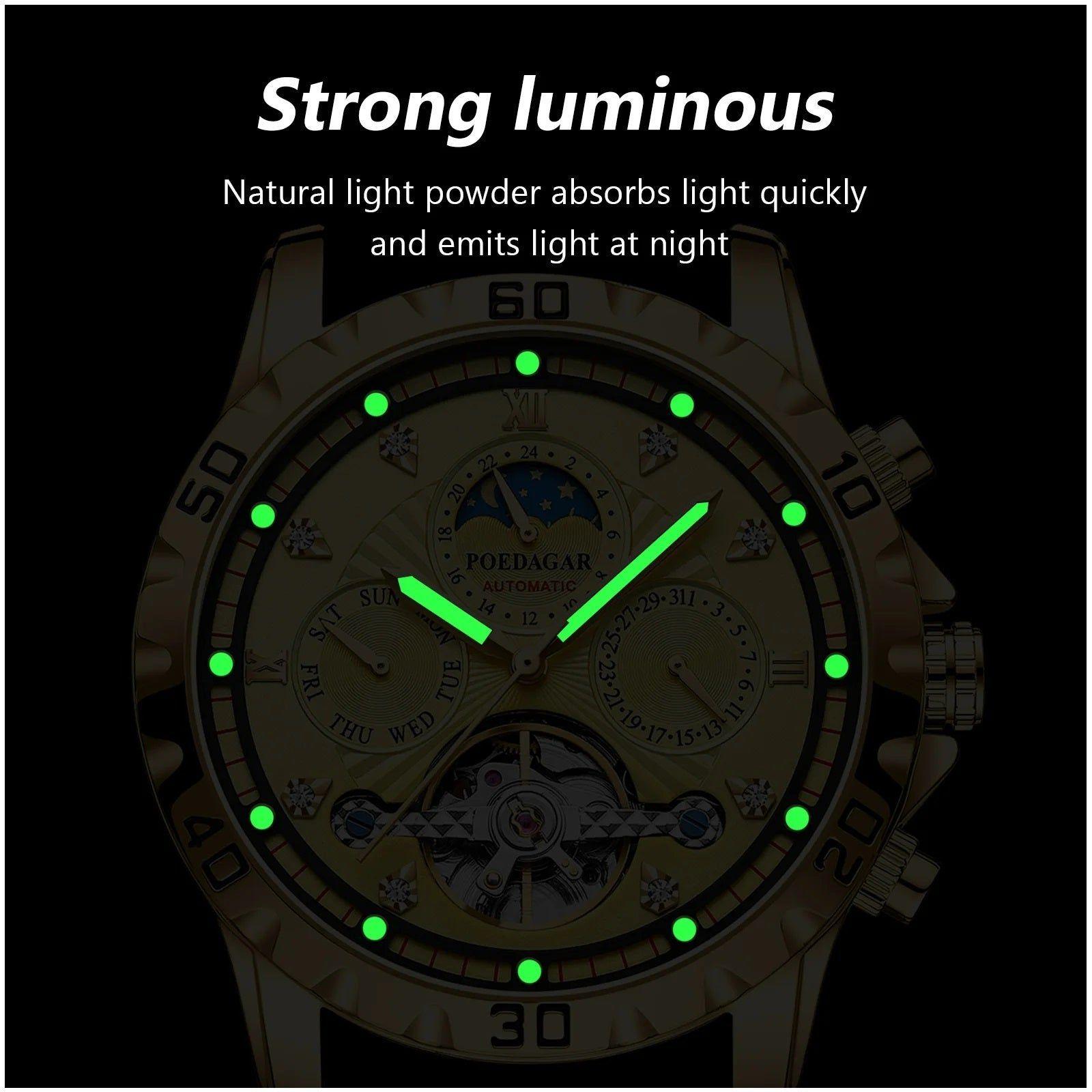 Reloj automático hombre con esfera abierta-4