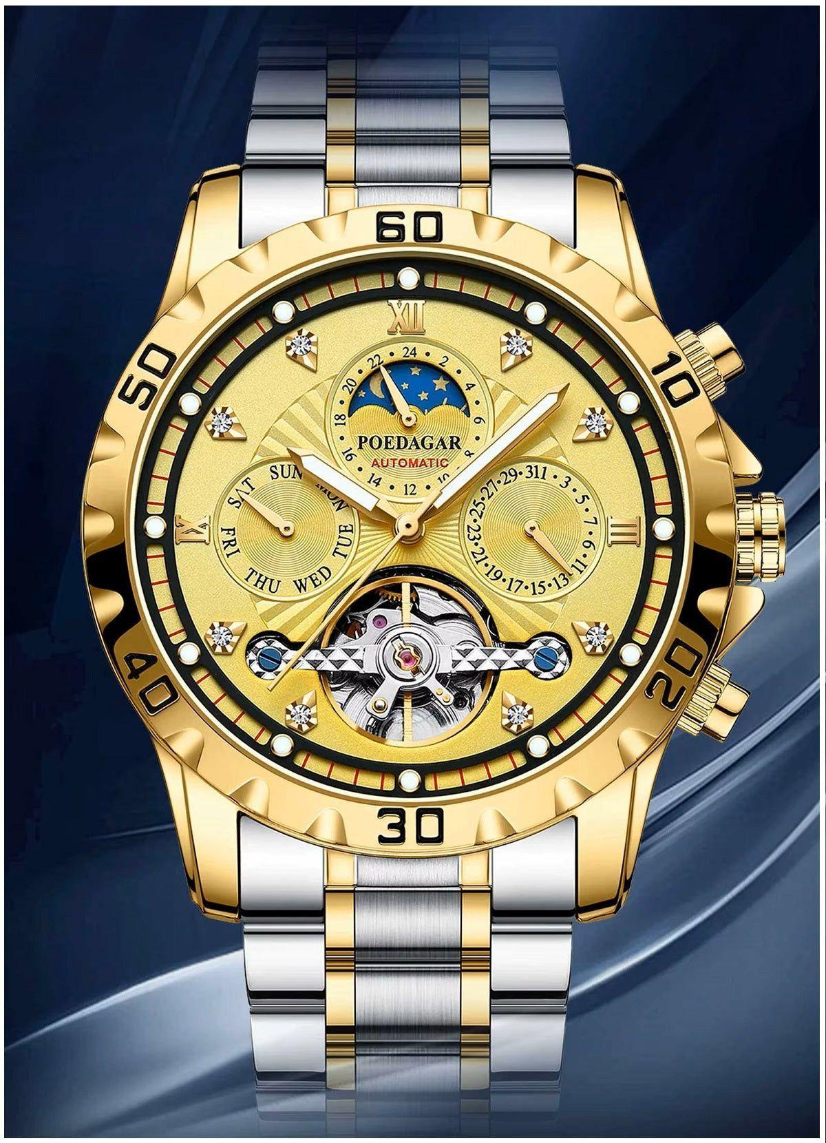 Reloj automático hombre con esfera abierta-6