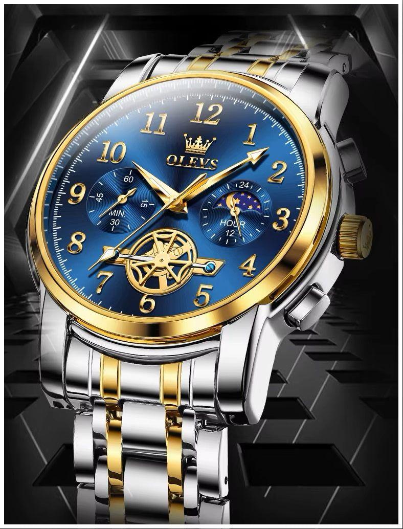 Reloj cronógrafo hombre con fase lunar-2