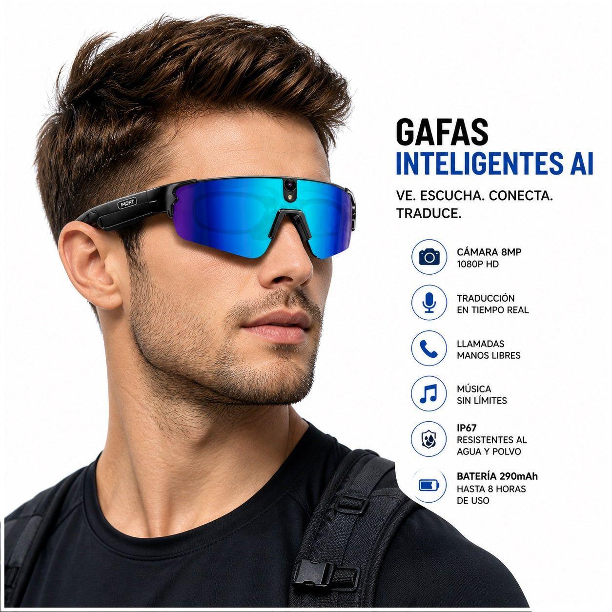 Gafas Inteligentes Bluetooth – Azul-4