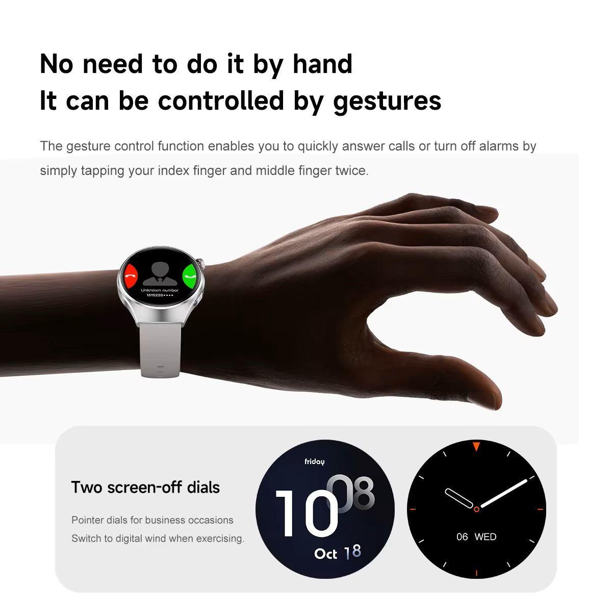 Reloj Inteligente Smartwatch Bluetooth Monitor de Salud y Deporte Compatible IOS Android IP68-3