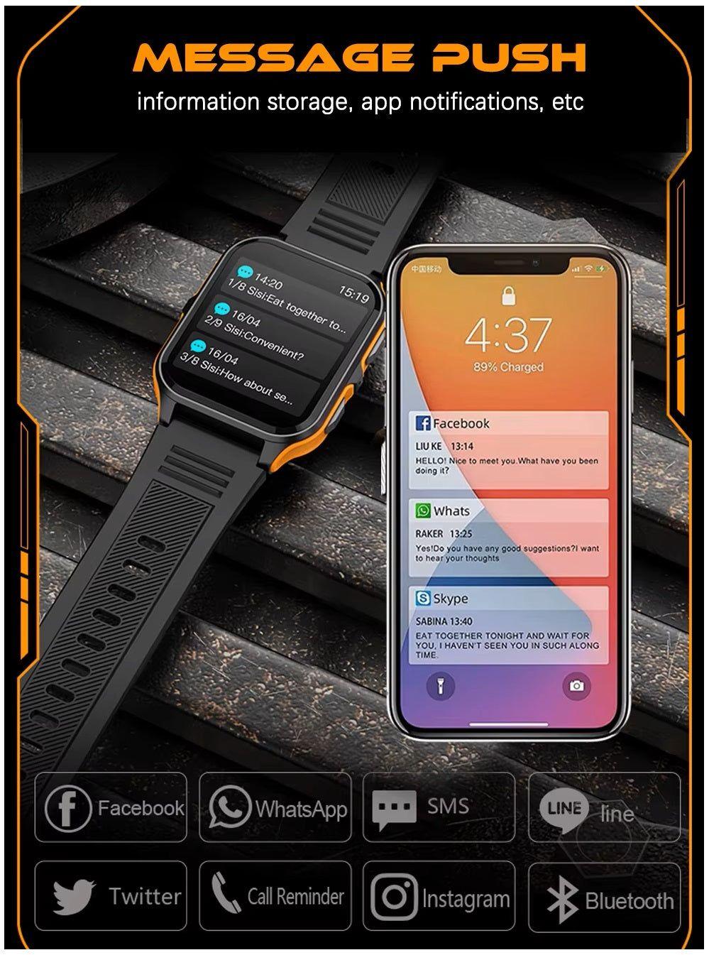 Smartwatch outdoor con llamadas Bluetooth-7