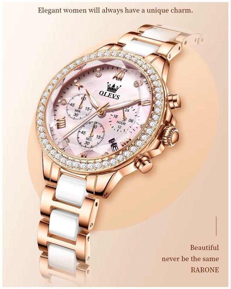 Reloj mujer de acero con esfera facetada-6