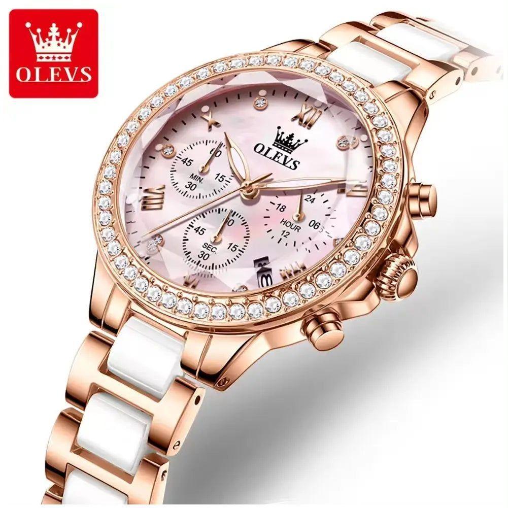 Reloj mujer de acero con esfera facetada-8