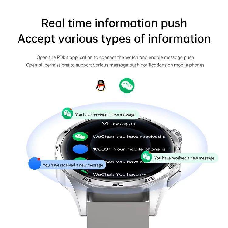 Smartwatch Bluetooth NFC Deporte Salud 300 mAh Notificaciones Compatible-5
