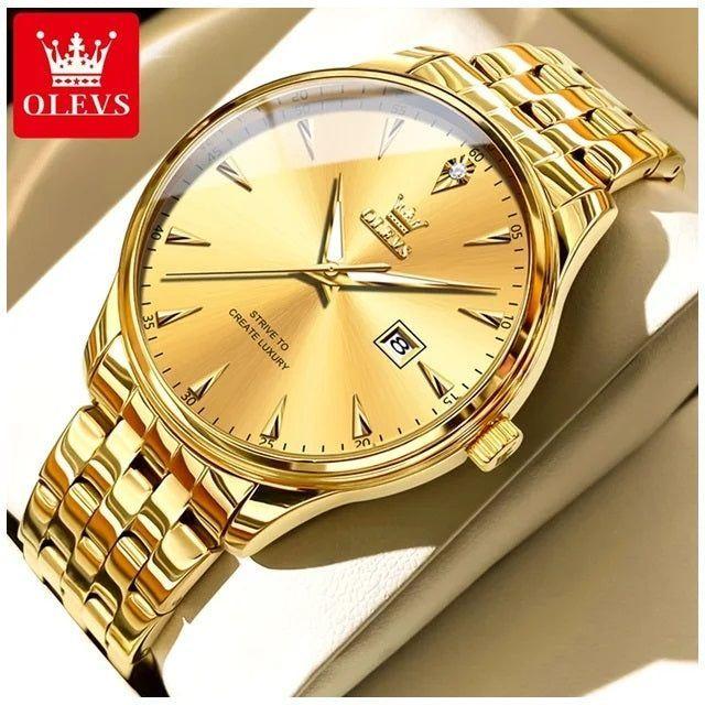 Reloj cuarzo hombre con calendario clásico-4