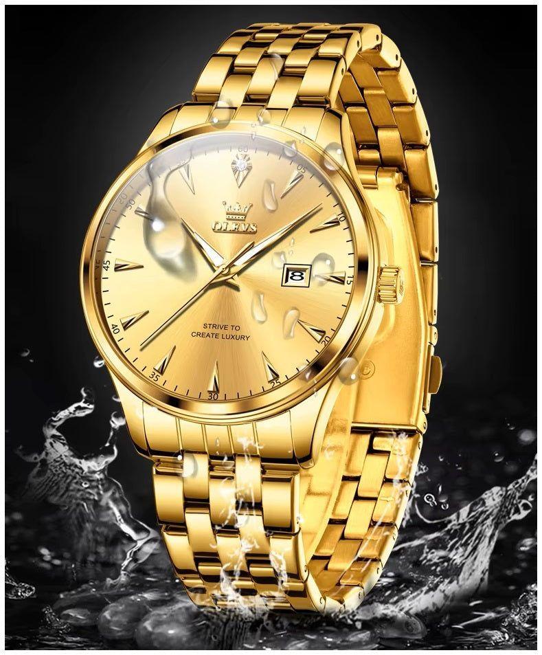 Reloj cuarzo hombre con calendario clásico-9