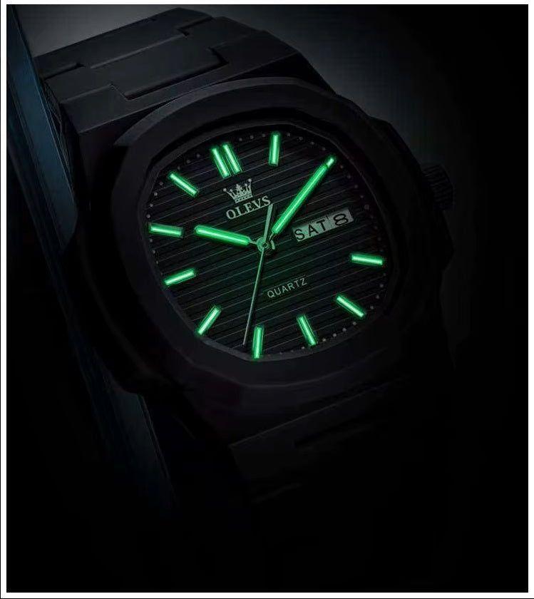 Reloj cuadrado con correa de resina-9