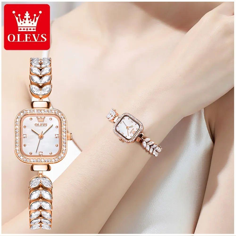 Reloj de Mujer Elegante con Diseño de Sirena Cristales de Zirconia-2