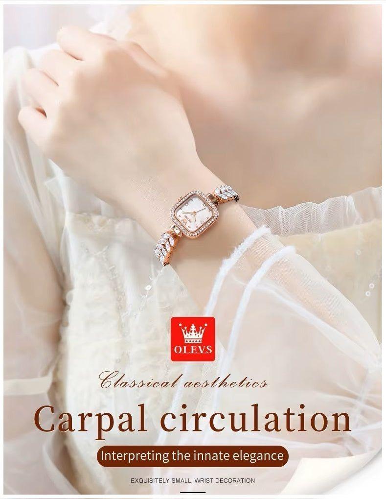 Reloj de Mujer Elegante con Diseño de Sirena Cristales de Zirconia-6