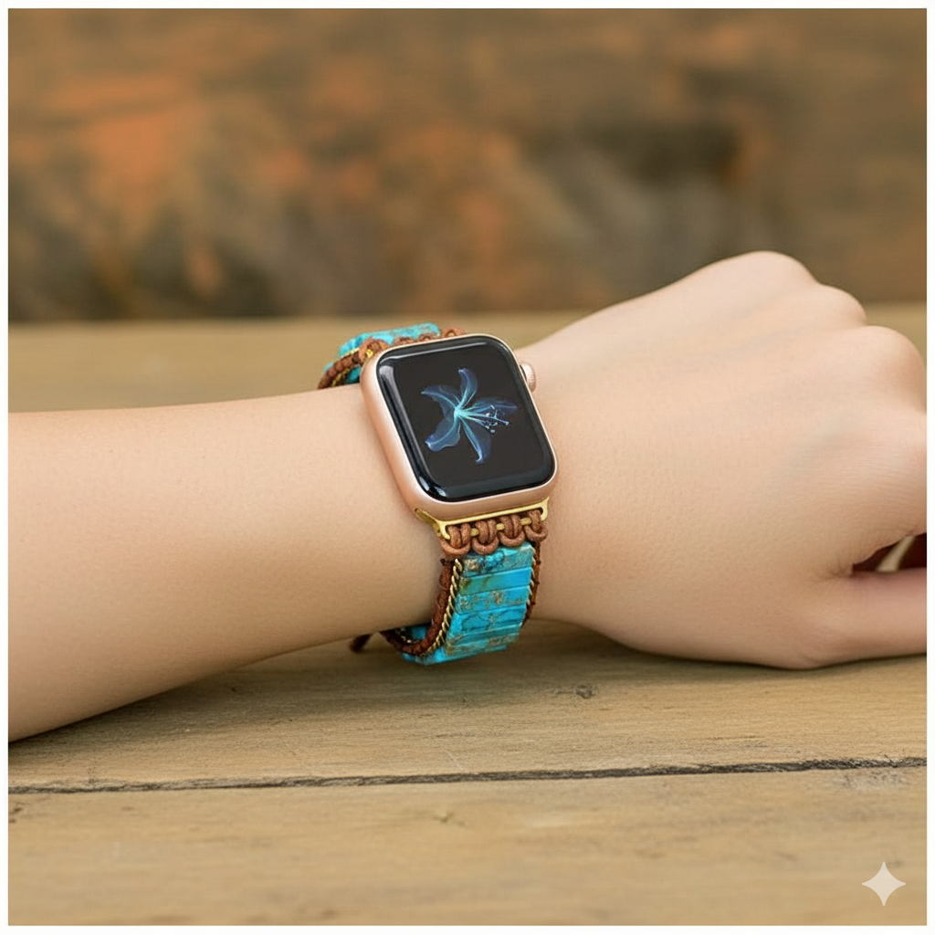 Correa Apple Watch 42/44 mm turquesa-5