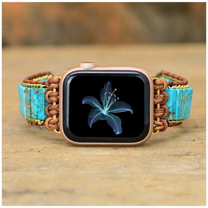 Correa Apple Watch 42/44 mm turquesa-6