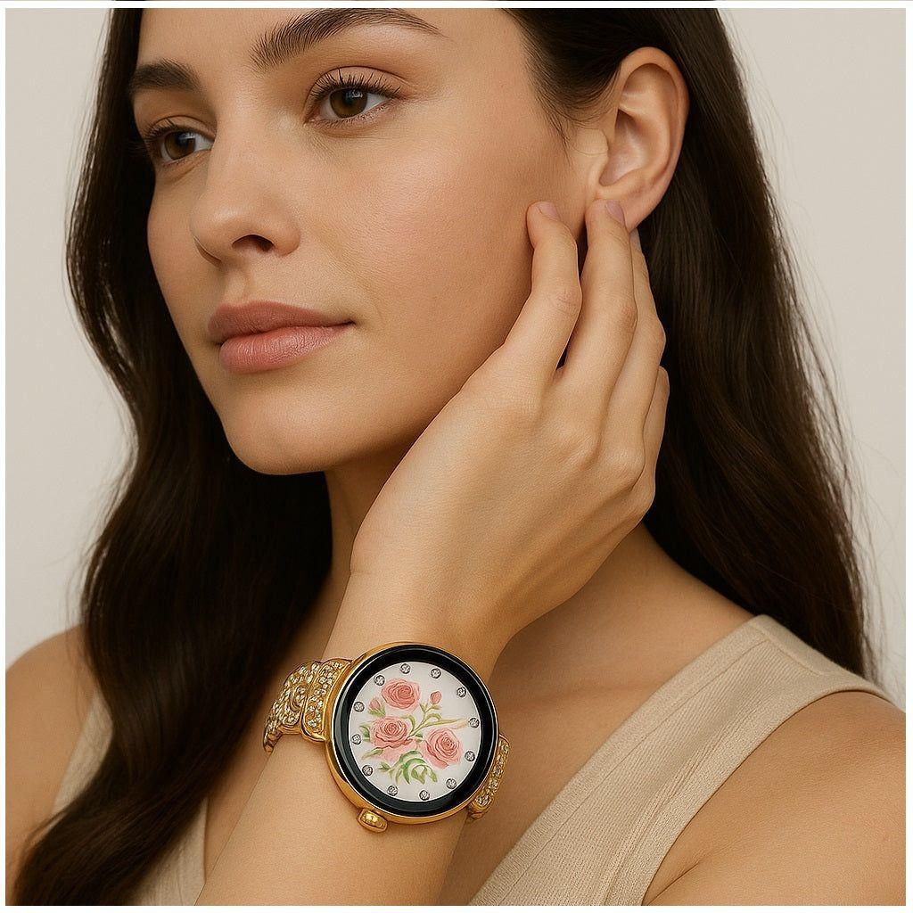 Smartwatch Mujer 2 en 1 de Lujo Pantalla AMOLED Funciones de Salud y Deporte Notificaciones-3