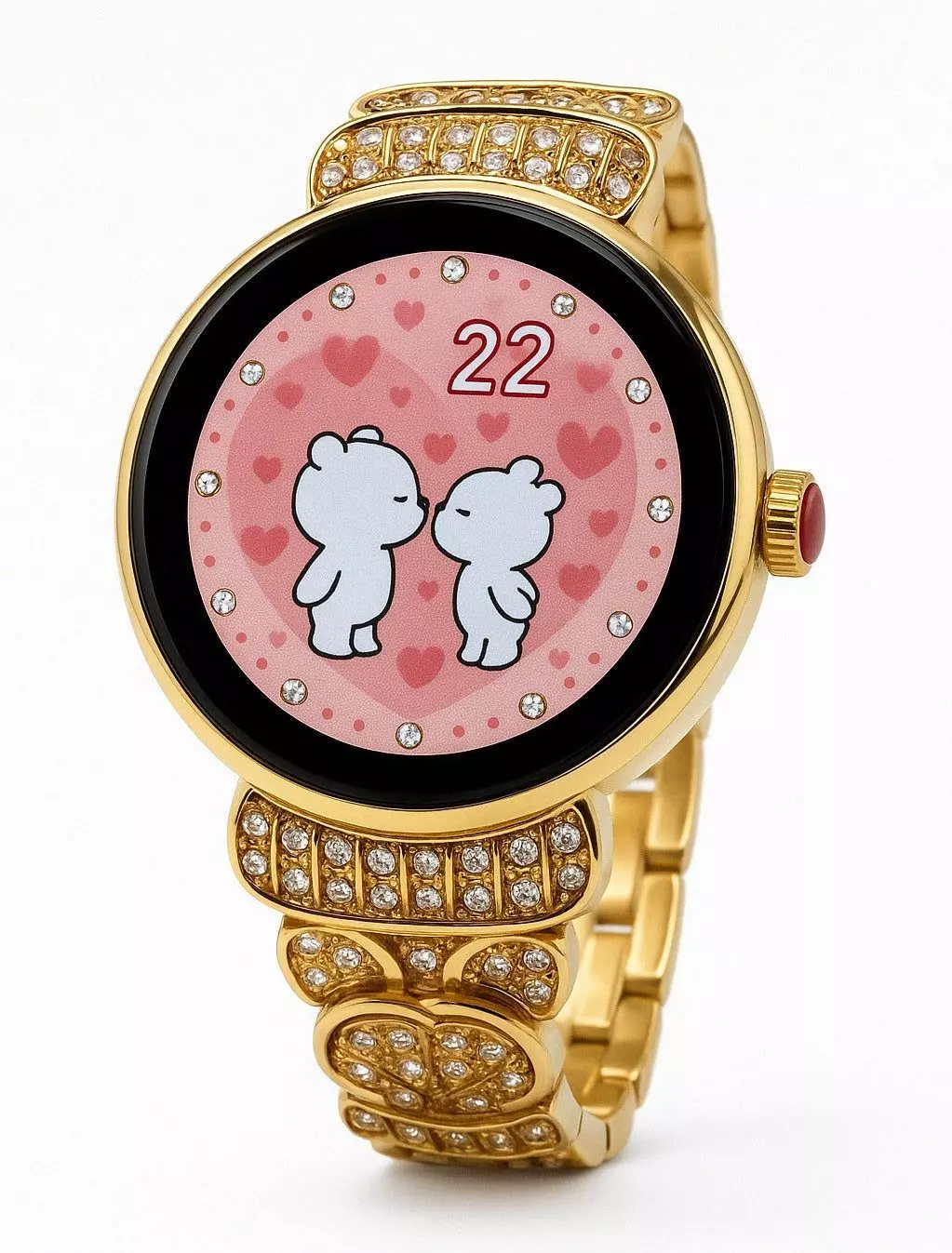 Smartwatch Mujer 2 en 1 de Lujo Pantalla AMOLED Funciones de Salud y Deporte Notificaciones-2