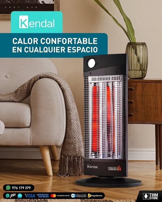 CALEFACTOR CON EFECTO LUMINOSO  FIBRA CARBONO NSB120K5 NEGRA-2