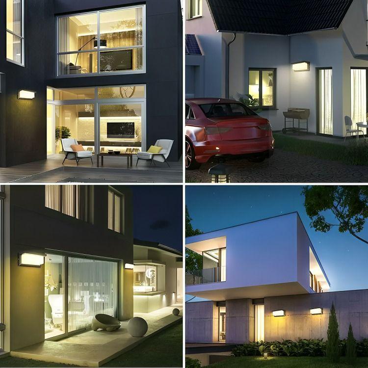 Aplique Led Cálida 15w Moderno Ip65 Impermeable Exterior-2