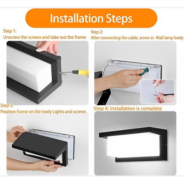 Aplique Led Cálida 15w Moderno Ip65 Impermeable Exterior-3