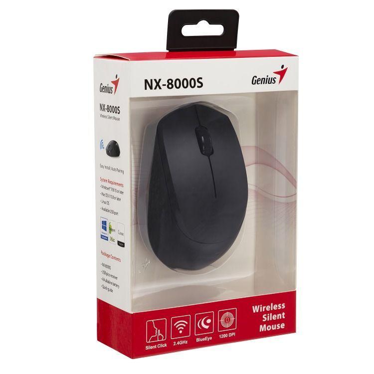 MOUSE INALAMBRICO SILENCIOSO AMBIDIESTRO  NX-8000S  -2