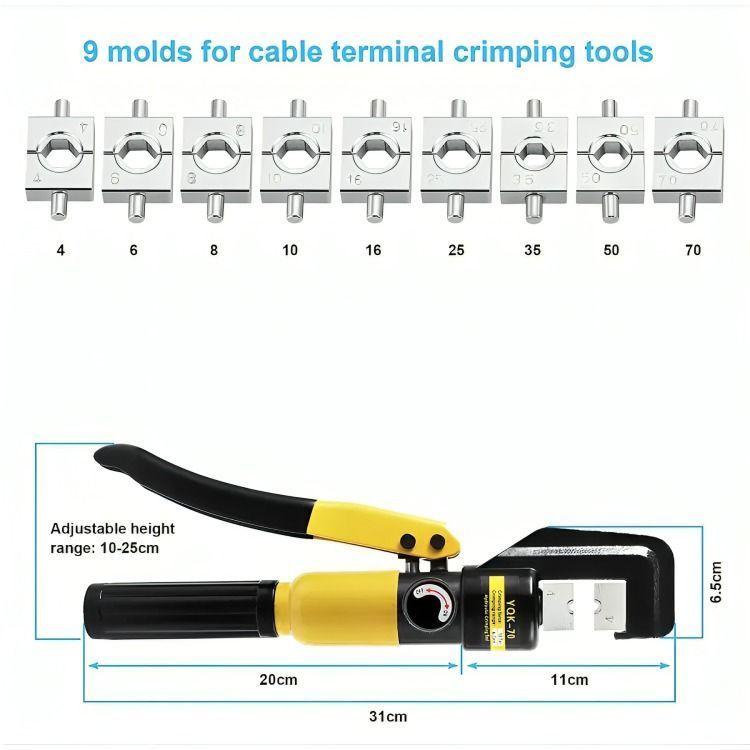 Alicate Aprieta Terminales Prensa Hidraulico -3