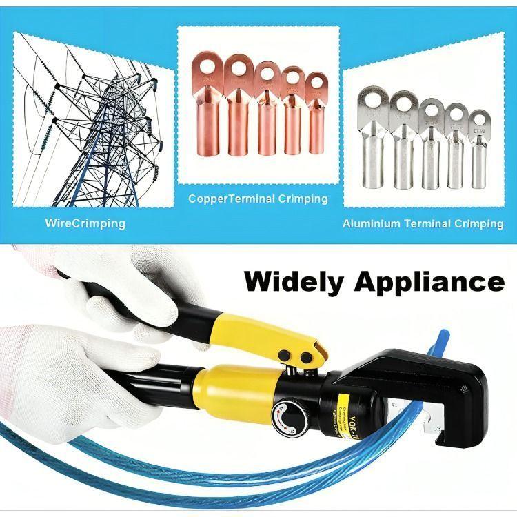 Alicate Aprieta Terminales Prensa Hidraulico -4