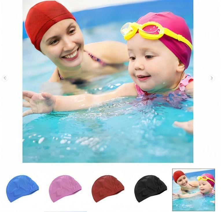 Gorro Natación Unisex Naylon Licra Piscina Baño Adulto - Niño-3