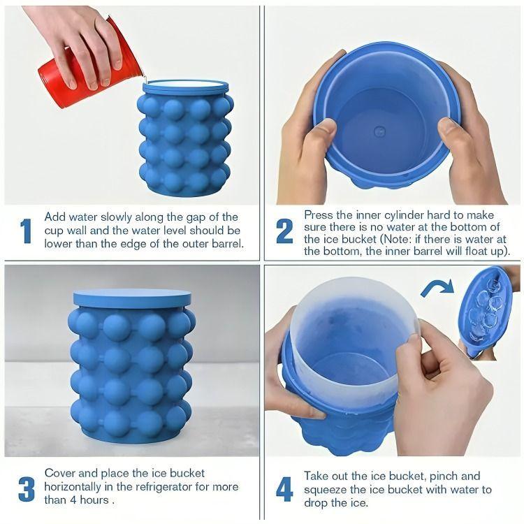 Molde Cubeta Para Hacer Hielos De Hielo-2