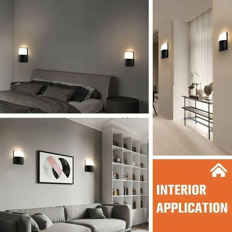 Aplique Lámpara Led De Pared Moderna 5w Interior Exterior-3