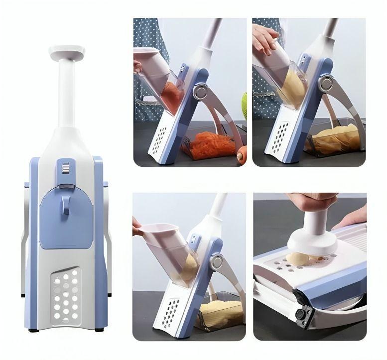 CORTADOR PICADOR REBANADOR MANDOLINA DE COCINA 5 EN 1-2