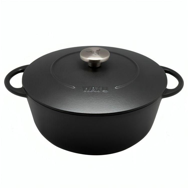 OLLA ENAMEL 28CM IRON CAST WAYU-4