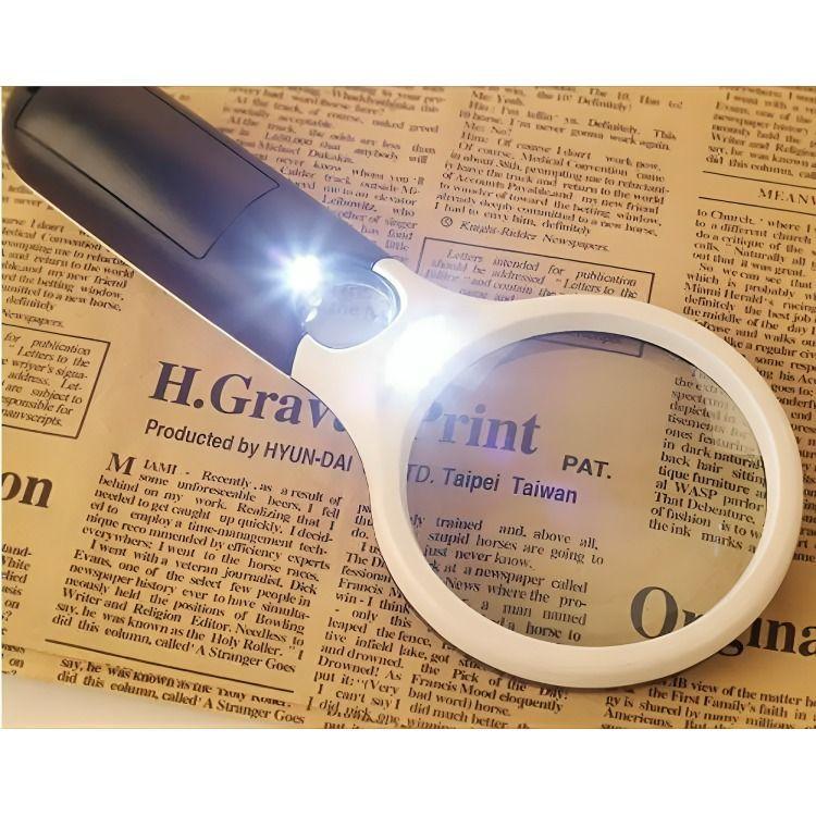Microscopio Lupa De Bolsillo Luz Led/uv 60x-2