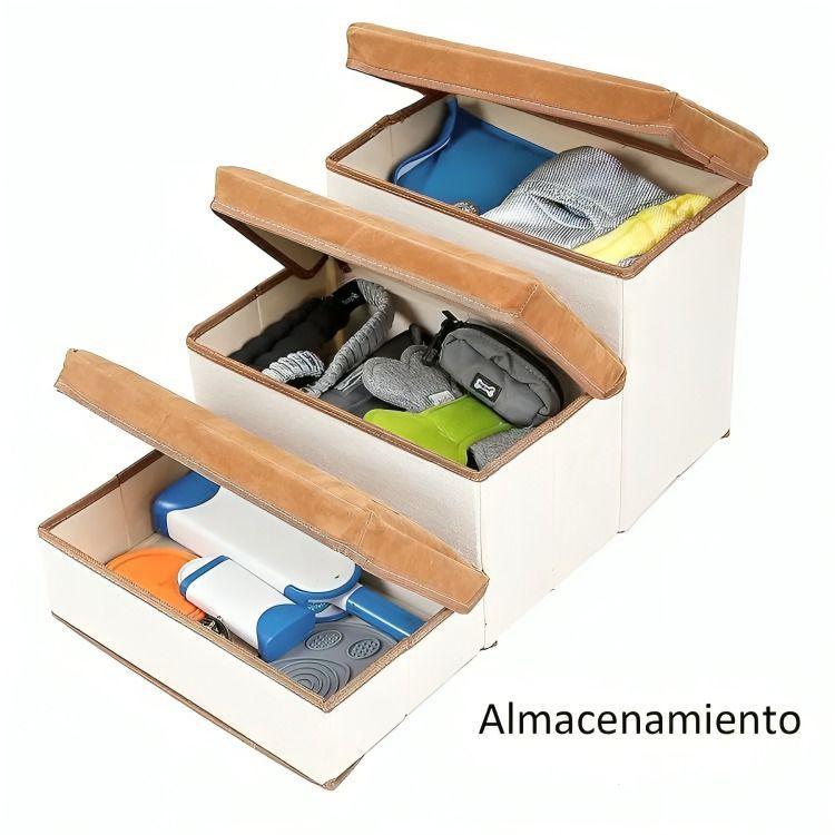 Escalera Plegable Para Mascotas Pequeñas De 3 Pisos-2