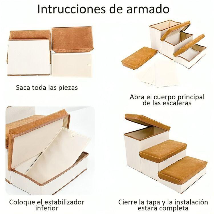 Escalera Plegable Para Mascotas Pequeñas De 3 Pisos-4