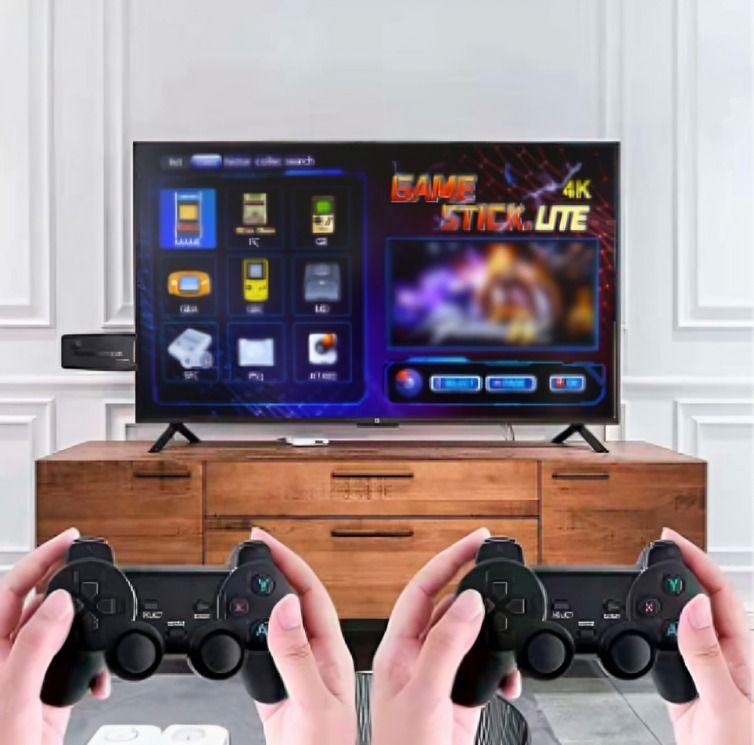VIDEO JUEGO STICK GAME HDMI CON 2 JOYSTICK INALAMBRIICOS Y 3800 JUEGOS-1